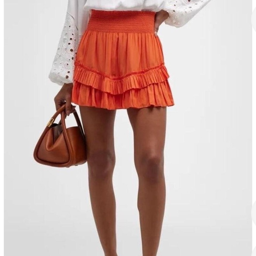 Ramy Brook Orange Mini Skirt